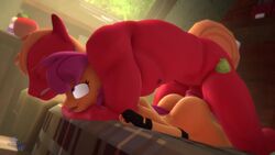 3d animated anthro ass big_macintosh_(mlp) bigger_dom bigger_male english_dialogue female friendship_is_magic hair_on_head hooves-art looking_pleasured male/female male_penetrating mp4 my_little_pony scootaloo_(mlp) sex size_difference sound video