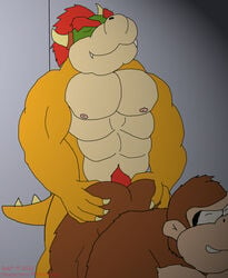 anal anal_sex anthro bara bob_buffalo bowser donkey_kong donkey_kong_(series) gay male male_only mario_(series) monkey monkey_boy nintendo sex yaoi