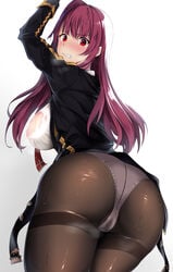 1girls angry ass bangs black_legwear black_skirt blazer blush breasts cameltoe clenched_teeth dress embarrassed erect_nipples erect_nipples_under_clothes eyebrows_visible_through_hair female female_only fleo from_behind girls'_frontline gloves gusset hair_ornament hair_ribbon half_updo high-waist_skirt high_resolution huge_ass jacket large_breasts long_hair looking_at_viewer looking_back military military_uniform necktie nene_(umrhaishixiaomai) nipples one_arm_up one_side_up panties panties_under_pantyhose pantyhose purple_hair red_eyes red_neckwear ribbon shiny shiny_hair shirt short_dress sideboob sidelocks skirt skirt_lift solo steam sweat tearing_up tears teeth thighband_pantyhose tied_hair underwear uniform very_long_hair viewed_from_below wa2000_(girls'_frontline) wet wet_clothes wet_shirt white_panties white_underwear