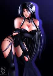 1girls black_hair breasts equuleusdraw goth human long_hair pale-skinned_female pale_skin pandora_(saint_seiya) saint_seiya saint_seiya:_the_lost_canvas specters tagme thick_thighs villainess wide_hips