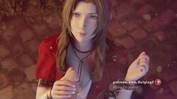 1boy 1girls 3d aerith_gainsborough animated big_penis biting_lip bracelet brown_hair bulgingsenpai cum cum_in_mouth cum_on_face cumshot cute eye_contact facial female final_fantasy final_fantasy_vii final_fantasy_vii_remake green_eyes hand_holding handjob holding_hands interlocked_fingers jacket light-skinned_male looking_at_viewer male nail_polish necklace open_mouth penis pixiewillow pov pov_eye_contact romantic smile solo_focus sound square_enix straight uncensored video volkor