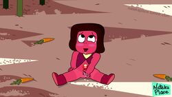 afro black_hair blush carrot cute female female_only field fingering gem_(species) looking_pleasured masturbation nateka_place no_panties parody penetration pussy pussy_juice red_body red_eyes red_skin ruby_(gem_species) ruby_(steven_universe) ruby_navy spread_legs steven_universe sweating tagme tan_markings tongue tongue_out