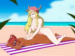2girls ahe_gao anoneysnufftan applying_sunscreen asphyxiation ass beach beach_towel blurry_background blush blushing_profusely breasts crossover dead_or_alive embarrassed embarrassed_nude_female eyes_rolling_back female female_only foliage green_hair hair_ornament hat heterochromia honoka_(doa) horns humiliation imminent_death killer_lotion long_hair lotion massage mind_break miss_kobayashi's_dragon_maid murder nipples nude nude_beach oil oiled on_stomach orgasm penalty_game peril purple_blush quetzalcoatl_(dragon_maid) red_eyes red_hair rubbing sand shiny_skin short_hair sinfulline sitting_on_person snuff suffocation summer sunbathing sunscreen tan tanned tanned_female tanned_skin tanning tongue tongue_out towel