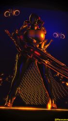 big_breasts female haydee haydee_(game) mooseycus railgun robot robot_girl sci-fi