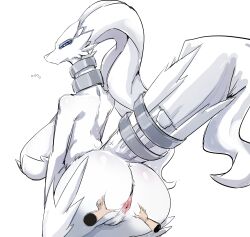 absurd_res anal anal_invitation anal_suggest anthro anus ass big_breasts breasts disembodied_hand dragon female female_anthro fur generation_5_pokemon genitals hi_res huge_breasts legendary_pokemon my700 mythological_creature mythological_scalie mythology nintendo nude pokemon pokemon_(species) reshiram scalie simple_background solo vulva white_background white_body white_fur