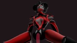 3d 3d_(artwork) animated anonoxity armor big_breasts black_hair blender blender_(software) catgirl dildo female female_only furry gif glowing_eyes masturbation red_eyes requiem_(anonoxity) separated_arms separated_legs sex_toy solo solo_female tongue_out