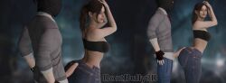 1boy 1boy1girl 1girl1boy 1girls 3d 3d_(artwork) alternate_version_available ass_in_jeans blender blender_(artwork) blender_(software) bra brown-haired_female brown_hair brunette-haired_female brunette_female brunette_hair buttjob buttjob_over_clothes claire_redfield claire_redfield_(jordan_mcewen) clothed clothed_sex cock_between_ass dont_bully_(artist) dry_humping faceless_male fat_ass female from_behind from_behind_position ghetto jeans large_ass light-skinned_female light-skinned_male light_skin male male/female mask_on_head masked masked_male outercourse outside outside_sex partially_clothed penis penis_exposed public public_sex resident_evil resident_evil_2 resident_evil_2_remake sex sex_from_behind thick_ass
