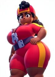 1girls ai_generated big_ass big_breasts big_butt brasil_louco brawl_stars bubble_ass bubble_butt curvaceous curvy curvy_body curvy_female curvy_figure female female_focus female_only full_body fully_clothed huge_breasts large_ass looking_at_viewer looking_down meg_(brawl_stars) seducing seducing_viewer seductive seductive_look seductive_pose seductive_smile sexy sexy_body sexy_pose shortstack simple_background solo solo_female solo_focus supercell tagme thick thick_ass thick_body thick_butt thick_legs thick_thighs white_background