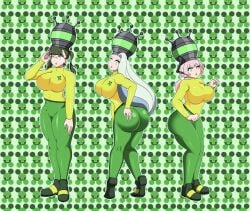 ass ass_focus big_ass big_breasts black_hair bodysuit breasts dancing dlobo777 drool expressionless female_only femsub glasses glowing glowing_eyes green_eyes green_hair helmet huge_ass huge_breasts hypnosis hypnotic_accessory jimmy_neutron_(series) large_ass large_breasts legs long_hair maou_gakuin_no_futekigousha melony_(pokemon) milf multiple_girls multiple_subs nikuko_(galko) nintendo open_mouth oshiete!_galko-chan pink_hair pokemon pokemon_ss saluting shelia_nijem silver_hair standing standing_at_attention tech_control the_misfit_of_demon_king_academy thick_thighs tight_clothing twintails very_long_hair white_hair yolkian