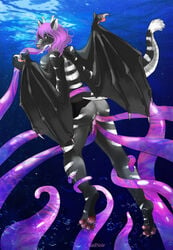 anthro drako_swiftclaw forced hybrid male rape rednoir sea sex solo surprise surprise_sex tentacle water ych_(character)