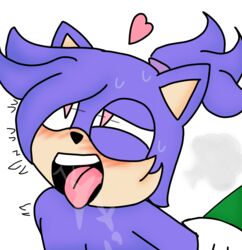 1:1 1boy 1boy1girl animal_humanoid breasts cropped cutoff_body female green_fur heart hidden original_character purple_fur sex sonic_(series) vortex