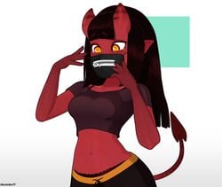 1girls 3d all_the_way_to_the_base bangs black_hair cock_hungry cute deep_throat deepthroat deepthroat_holder deepthroat_no_hands demon demon_ears demon_girl demon_horns demon_tail demoness dildo dildo_gag dildo_mask face_mask facemask fangs freckles fringe glowing_eyes heart-shaped_pupils hime_cut horns kinky mask meru_(merunyaa) nail_polish naughty_face oral oral_object_insertion oral_sex original painted_nails petite pleasure_face pointy_ears purple_dildo red_skin seductive_eyes seductive_look seductive_mouth seductive_smile sharp_nails sharp_teeth skuddbutt small_fringe smooth_skin succubus succubus_horns succubus_tail tagme tail teenager throat_training yellow_eyes