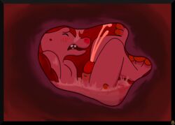 after_vore anthro arlo bodily_fluids comic comic_page cramped cum cutaway ejaculation gecko genital_fluids goo_(disambiguation) hi_res inside_stomach internal internal_pov internal_wall lasersloth42 lizard male possible_digestion reptile saliva scalie solo stomach vorechestra