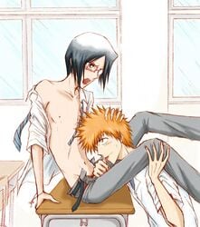 bleach ichigo_kurosaki tagme uryu_ishida yaoi