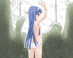 blue_hair kannagi nagi panties small_breasts tagme