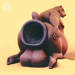 1:1 3d animal_humanoid anthro anus ass balls belly big_balls big_belly big_butt blender_(software) eyewear gaping gaping_anus genitals glasses hi_res huge_balls huge_butt humanoid humanoid_genitalia humanoid_penis hyper hyper_anus hyper_balls hyper_belly hyper_butt hyper_gape hyper_genitalia looking_away male mammal mammal_humanoid n0rdbara nipples nude penis puffy_anus simple_background solo thick_thighs ursid vincent