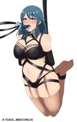 arms_behind_back ball_gag big_breasts blue_eyes bondage bound breasts byleth_(fire_emblem) byleth_(fire_emblem)_(female) chubby cock_gag collar cuddlephish0 curvy deepthroat deepthroat_gag dildo dildo_gag dildo_in_mouth drooling female female_only femsub fire_emblem fire_emblem:_three_houses fishi_webcomics gag large_breasts mouth_gag nintendo open_mouth oral plump rope saliva saliva_trail see-through see-through_cheeks teal_hair throat_training tongue tongue_out