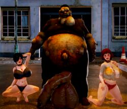 3d 3d_(artwork) big_balls big_breasts big_penis boomer_(left_4_dead) honey_select male_focus mind_break original_characters slave zombie