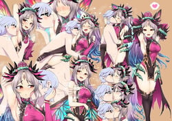 1girls armpit_fetish armpit_licking armpit_sex armpits arms_behind_head bare_thighs breast_grab breasts closed_eyes cum cum_on_armpit fairy fairy_wings fire_emblem fire_emblem_heroes french_kiss grey_hair happy happy_sex ivancyxic kissing large_breasts leotard licking licking_armpit licking_face light-skinned_female light-skinned_male light_skin long_hair looking_at_another looking_at_viewer motion_lines nintendo open_mouth orange_eyes passionate pelvic_curtain plumeria_(fire_emblem) pointy_ears ponytail pose posing saliva sensual sex sideboob smell smile sweat thighhighs thighs vaginal_penetration