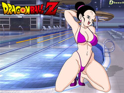 1girls big_ass big_breasts bikini bimbo breasts busty chichi dissel dragon_ball female female_only high_heels huge_breasts milf naughty_face posing shounen_jump skimpy_clothes thick_thighs