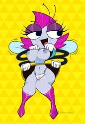 anthro anthro_only breasts breasts_out disney disney_channel female heart_pasties maggie_pesky monamania nipples solo sweetdandy the_buzz_on_maggie toon_disney upskirt