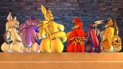 16:9 3d ? activision anthro ass avian banjo-kazooie beak big_breasts big_butt bird breasts burmecian canid canine cynder digimon digimon_(species) digital_media_(artwork) dorukolorukalai dragon feathers felid female final_fantasy final_fantasy_ix fox freya_crescent fur green_eyes group hair hi_res horn huge_breasts huge_butt kazooie looking_at_viewer looking_back mammal maomi mara_(gunmouth) markings mora nipples nude pantherine presenting rareware renamon rodent scalie shadedance spyro_the_dragon square_enix stripes taomon thick_thighs tiger video_games wide_hips widescreen yellow_body yellow_fur