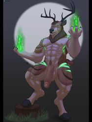 2020 3:4 abs anthro antlers arm_markings balls biceps big_balls big_penis cervid cervine claws countershade_arms countershade_feet countershade_fur countershade_legs countershade_torso countershading digital_media_(artwork) digitigrade erection faunus_(noirmann) fur genitals glowing glowing_eyes hi_res hooves horn huge_cock humanoid_genitalia humanoid_penis leg_markings long_penis magic magic_user male male_only mammal markings muscular muscular_anthro muscular_male nipples nude penis sarquiat simple_background solo