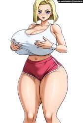 1girls ai_generated alternate_version_available android_18 animated blonde blonde_female blonde_hair blonde_hair_female blue_eyes blue_eyes_female bouncing_ass bouncing_breasts cameltoe cleavage curvy dragon_ball erect_nipples female gigantic_breasts gmoreartworks grok huge_areolae huge_ass nai_diffusion no_sound puffy_nipples realistic red_lips roque short_hair short_hair_female sneakers stable_diffusion thick_lips video voluptuous wide_hips yellow_hair