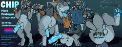 anthro anus ass big_butt big_penis eyewear femboy genitals glasses hi_res machine male male_focus male_only mammal model_sheet mouse murid murine penis protogen protogen_armor protogen_face protogen_visor reference_image rodent solo spread_butt spread_legs spreading tenkellyart thick_thighs wide_hips