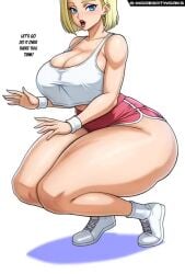 1girls ai_generated alternate_version_available android_18 animated blonde blonde_female blonde_hair blonde_hair_female blue_eyes blue_eyes_female bouncing_ass bouncing_breasts cameltoe cleavage curvy dragon_ball erect_nipples female gigantic_breasts gmoreartworks grok huge_areolae huge_ass nai_diffusion no_sound puffy_nipples realistic red_lips roque short_hair short_hair_female sneakers stable_diffusion thick_lips video voluptuous wide_hips yellow_hair