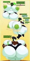 1girls big_ass big_breasts busty dottie_(slickdratini) female female_focus female_only female_pred green_nipples huge_ass huge_breasts hyper hyper_breasts hyper_butt hyper_thighs mobiustheice post-vore sloshing_breasts solo solo_female solo_focus tylee_(mobiustheice) vore weight_gain weight_gain_female wide_hips