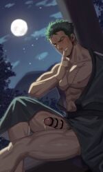 roronoa zoro from one piece by izukonohito