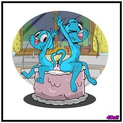 breasts cake fourball girly gumball_watterson nicole_watterson the_amazing_world_of_gumball