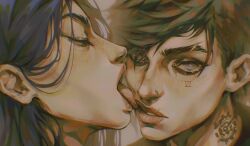2d 2girls arcane arcane_caitlyn arcane_vi caitlyn_kiramman kissing league_of_legends licking lilgevart riot_games vi vi_(league_of_legends) yuri