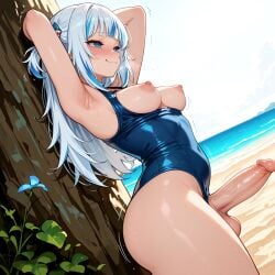 gawr gura from hololive by zeroofhearts