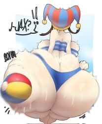 1female 1girls ass ass_clapping ass_focus back_view big_ass bubble_butt clapping_ass clapping_cheeks dumptruck_ass enormous_ass fat_ass female female_only gigantic_ass ginormous_ass huge_ass hyper hyper_ass hyper_butt hyper_hips hyper_thighs pomni_(beach_outfit) pomni_(the_amazing_digital_circus) rare round_ass solo solo_female the_amazing_digital_circus thedeathcrow05 thick thick_ass thick_thighs thighs voluptuous voluptuous_female wide_hips