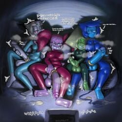 2020s 2025 4futas 4girls chubby cock_ring condom digital_drawing_(artwork) drool english_text futanari gem_(species) gooning group_masturbation hi_res high_resolution highres hypnosis hypnotic_eyes lapis_lazuli_(steven_universe) latex latex_suit masturbation musk musk_clouds oogabutt pearl_(steven_universe) peridot_(steven_universe) pigtails spinel_(steven_universe) steven_universe