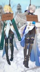 123444 3d asphyxiation bronya_rand cocolia_rand death execution female female_death gallows hanged hanging koikatsu noose snuff