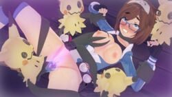 breasts ghost groping mimikyu pokemon pokemon_breeder_hana pokephilia pussy rape restrained sex vaginal_penetration witchanon