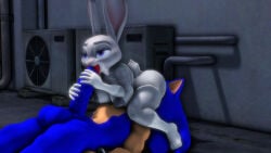 1boy 1girls 3d 3d_(artwork) 69 69_position anthro anthro_on_anthro arms_behind_back ass_on_face balls big_penis blue_eyes blue_fur breasts crossover disney duo erection eyelashes female female_on_top furry furry_female furry_male furry_only genitals grey_fur hands_on_penis hedgehog interspecies judy_hopps lagomorph large_penis larger_male lying_on_back male male/female mammal mature mature_female mature_male nipples nude oral oral_sex penis police rabbit sega sex size_difference smaller_female sonic_(series) sonic_the_hedgehog sonic_the_hedgehog_(series) sonicthebitch straight straight_sex tail testicles zootopia