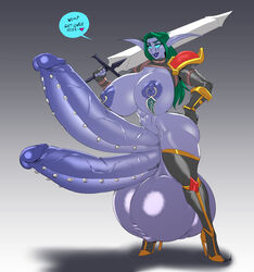 1futa 2020 alliance_futa balls blue_skin breasts diphallia diphallism dsan elf elf_futanari futa_only futanari gigantic_penis gigantic_testicles green_hair huge_balls huge_breasts huge_nipples huge_penis huge_testicles hyper_penis large_breasts long_hair looking_at_viewer multi_balls multi_genitalia multi_penis night_elf night_elf_futa nipple_piercing nipples penis piercing puffy_nipples solo solo_futa testicles thick_thighs thighhighs veiny_penis warcraft world_of_warcraft wow