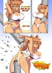 big_ass big_breasts breasts bubble_butt cleavage female furry goya_(lucyfercomic) huge_ass huge_breasts lucyfercomic tagme thick_thighs wide_hips