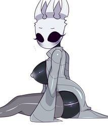 ... 2020 areolae blush breast breasts bubble_butt female garter_straps hi_res highres hollow_knight insect looking_at_viewer miilkchan nipples no_pupils pale_king_(hollow_knight) rule_63 solo team_cherry thick_thighs tits