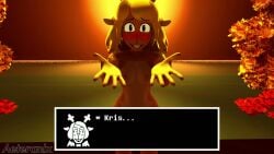 aeteranix audible_creampie blush crazy crazy_eyes crazy_female crazy_smile cum cum_in_pussy cum_inside deer_girl deltarune deltarune_chapter_5 female_on_top furry furry_female human_on_anthro kris_(deltarune) looking_at_viewer naked naked_female noelle_holiday opennsfwsp radiationhazard sound tagme vaginal_penetration video weird_route