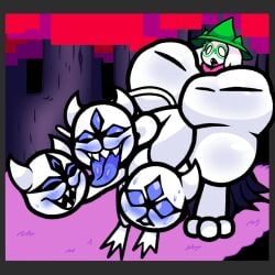 1:1 2d_animation 3_eyes 3_heads against_surface ahe_gao ahegao animated animated_png big_butt big_penis blush bodily_fluids bovid butt caprine clothing clover_(deltarune) darkner death_by_snu_snu deltarune digital_media_(artwork) dominant dominant_female duo electricsnowfox european_mythology eyewear female feral forest forest_background genitals glasses goat greek_mythology hat headgear high_framerate horn hydra iloveslutyshortstax long_neck looking_pleasured male male/female mammal moho_(artwork) motion_tweening multi_eye multi_head mythology penis plant ralsei scarf sex sharp_teeth sweat tail teeth tongue tongue_out tree undertale_(series)