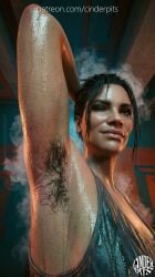 1girls 3d 3d_(artwork) 3d_model 3d_render armpit armpit_crease armpit_fetish armpit_peek armpits arms_up bikini breasts cinderpits cyberpunk:_edgerunners cyberpunk_(series) cyberpunk_2077 detailed detailed_background female hairy hairy_armpits hairy_female musk musk_clouds panam_palmer pheromones realistic realistic_textures self_upload smug smug_face solo solo_female solo_focus sweat sweatdrop sweating sweaty sweaty_armpits sweaty_body sweaty_breasts tight_clothing tight_fit