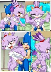 1boy 1girls 5_toes anthro anus ass balls barefoot bbmbbf bed blaze_the_cat blush breasts comic cum cum_in_pussy cum_inside feet female humanoid_feet male male/female mobian mobian_(species) mobius_unleashed naked nipples nude palcomix penis pillow pussy pussy_juice sega sex soles sonic_(series) sonic_team sonic_the_hedgehog sonic_the_hedgehog_(series) toes vaginal_penetration vaginal_sex