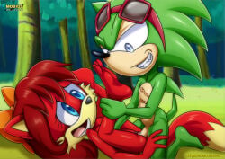 1boy 1girls anthro ass barefoot bbmbbf breasts feet female fiona_fox male male/female mobian_(species) mobius_unleashed nude open_mouth palcomix penis pussy pussy_juice scourge_the_hedgehog sega sex sonic_(series) sonic_the_hedgehog_(series) teeth tongue vaginal_penetration vaginal_sex