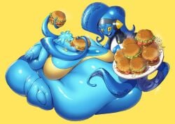 fat_female fat_fetish force_feeding jeetdoh obese_female size_difference tentacle
