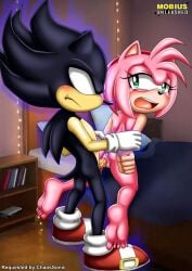 1boy 1girls 5_toes amy_rose anthro ass barefoot bbmbbf bed blush crying dark_sonic feet female humanoid_feet male male/female mobian mobian_(species) mobius_unleashed naked nude open_mouth palcomix penis pillow pussy pussy_juice rape sega sex soles sonic_(series) sonic_team sonic_the_hedgehog sonic_the_hedgehog_(series) tears teeth toes tongue vaginal_penetration vaginal_sex